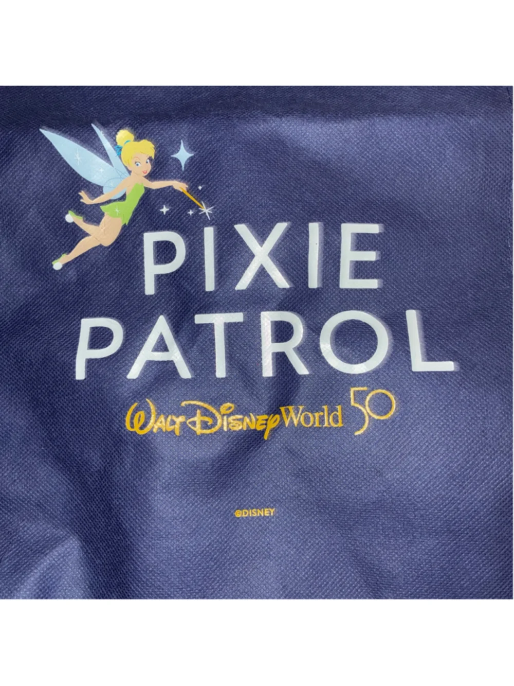 Disney Women's Pixie Patrol Tinkerbell Drawstring Backpack One Size Grey Blue
